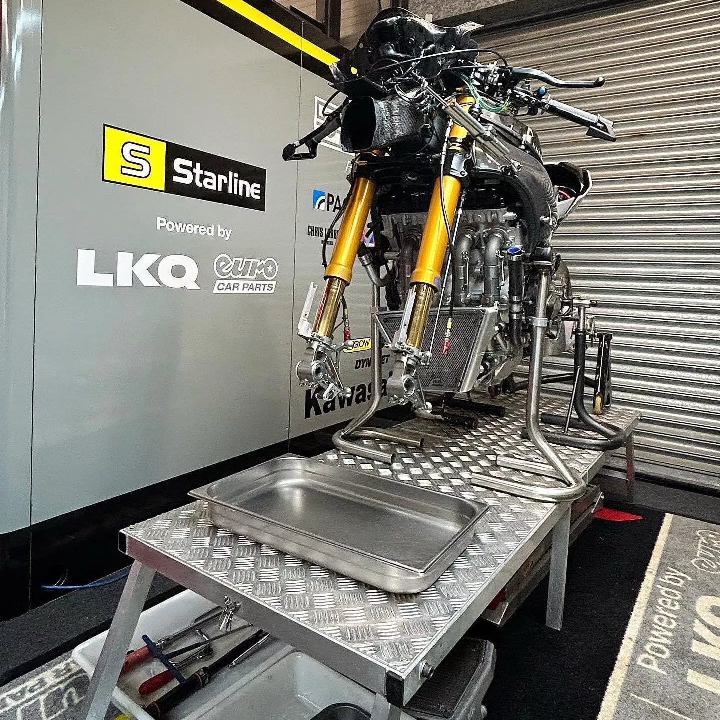 Aluminium Lightweight Folding Motorcycle Work Bench