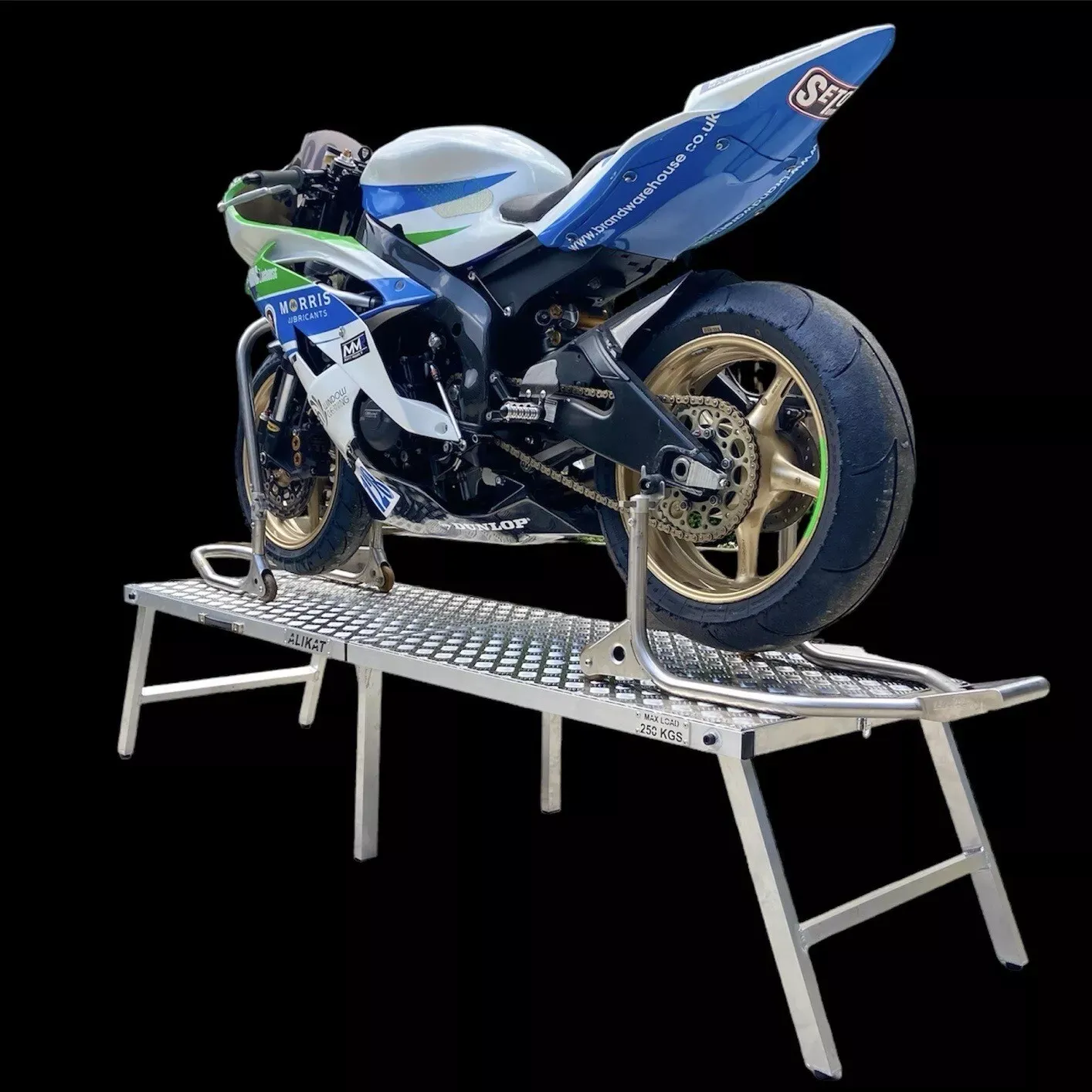 Aluminium Lightweight Folding Motorcycle Work Bench